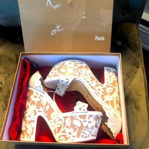 Christian Louboutin “Houghton May” Suede Sandal